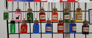Keychain potion bottles