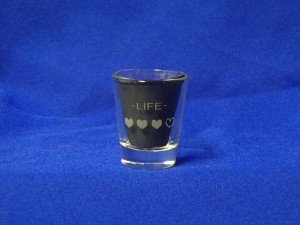 Life meter, shot glass